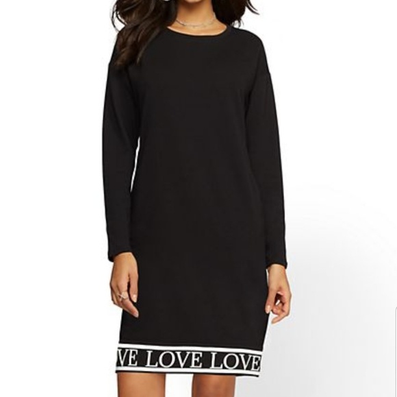 new york and company sweatshirt dress